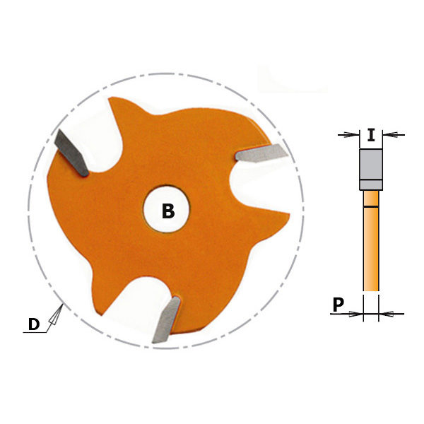 Frese a disco per scanalature laterali 822