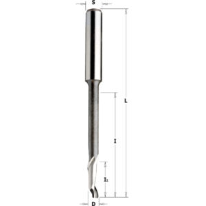 Frese elicoidali per alluminio e PVC HS 5%Co monotagliente positivo, serie ribassata 189