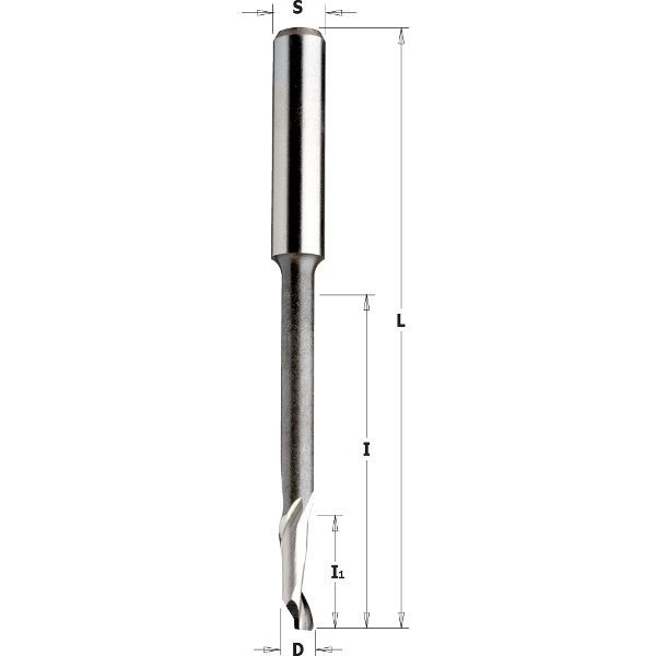 Frese elicoidali per alluminio e PVC HS 5%Co monotagliente positivo, serie ribassata 189