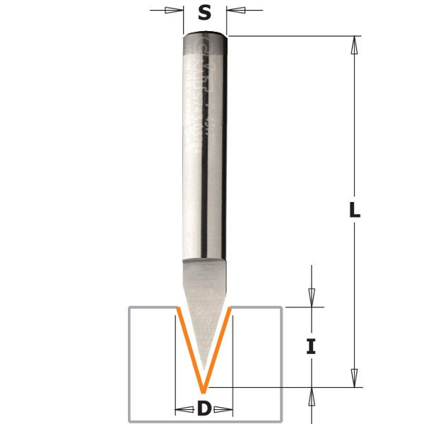 Frese laser point (35°) 7/858.002