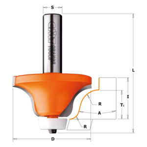 Frese per smussare profilate per materiali compositi 8/980.542