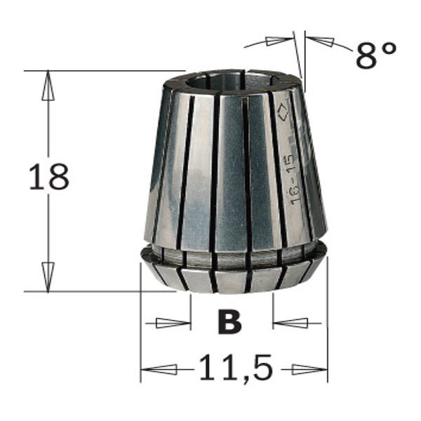 Pinze elastiche "ER11" 184-ER11