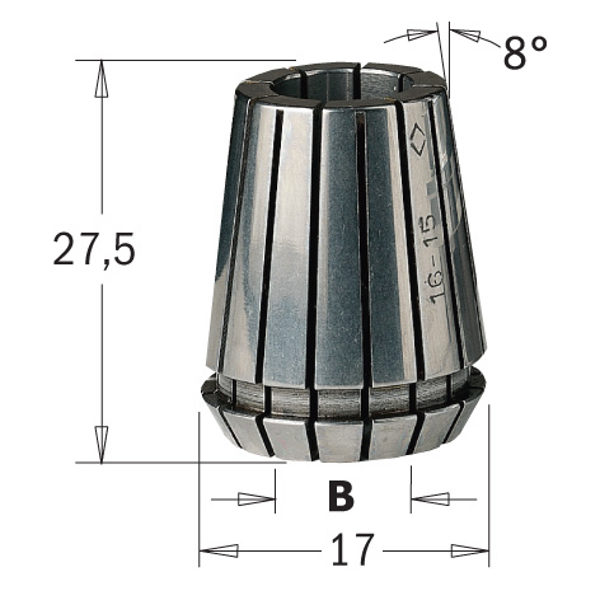 Pinze elastiche "ER16" 184-ER16