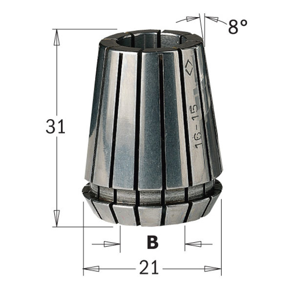 Pinze elastiche "ER20" 184-ER20