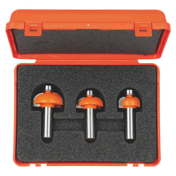 Set di 3 frese a raggio convesso 837.001/501