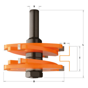 Set di frese a disco per tenoni ed incastri 8/900.627