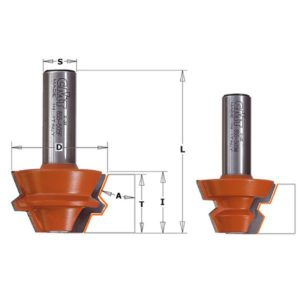 Set di frese per incastri a 22,5° 8/955