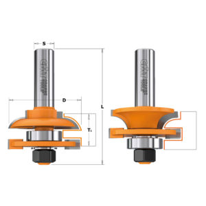 Set di frese per incastri maschio/femmina 8/991.50