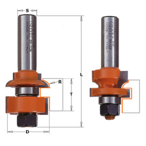 Set di frese per incastri maschio/femmina 8/991.512