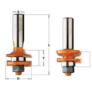 Set di frese per incastri maschio/femmina 8/991.517