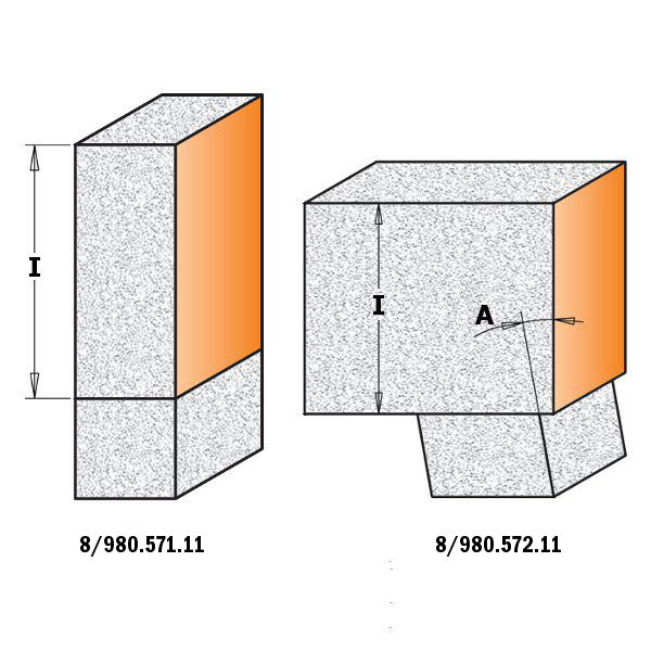 Frese con cuscinetto per rifilare materiali compositi 8/980.571-572 - immagine 2