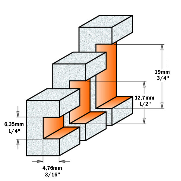 Frese per intarsi su materiali compositi 8/980.51 - immagine 2