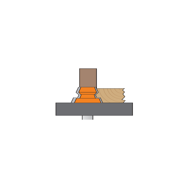 Set di frese per incastri a 22,5° 8/955 - immagine 2