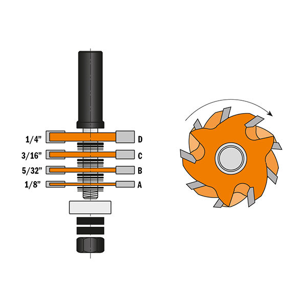 Kit di frese a disco per scanalature laterali 8/900.506 - immagine 6