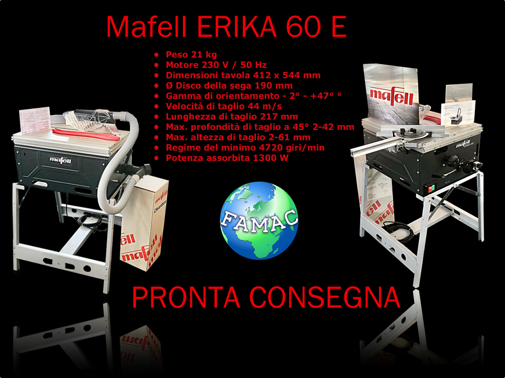 Mafell Erika 60 E - Pronta consegna