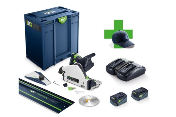 100 anni sega ad affondamento a batteria TSC 55 KEBI-Plus/XL-FS 100Y Limited Edition