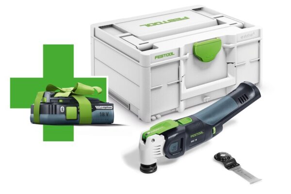 Utensile multifunzione a batteria VECTURO OSC 18 E-Basic-4,0 Con Batteria in Omaggio