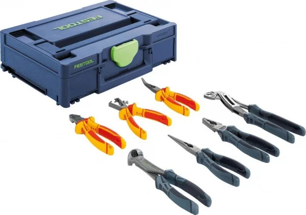 Set di pinze in Systainer blu 7 Pz. Festool SYS3 M 112 ZA